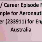 (CDR) / Career Episode Report Sample for Aeronautical Engineer (233911) for Engineers Australia