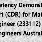 Protected: Competency Demonstration Report (CDR) for Materials Engineer (233112) for Engineers Australia