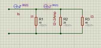 Example of Current Divider circuit