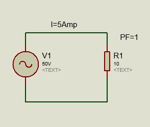 Resistive-circuit calculating power factor 2021