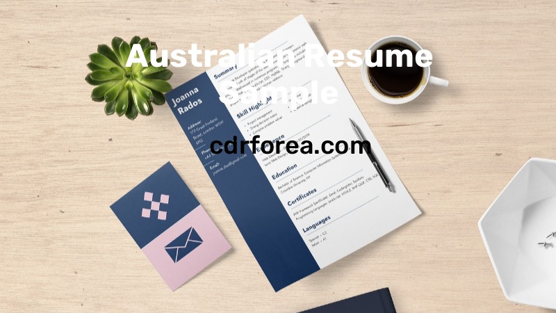 Australian Resume Sample