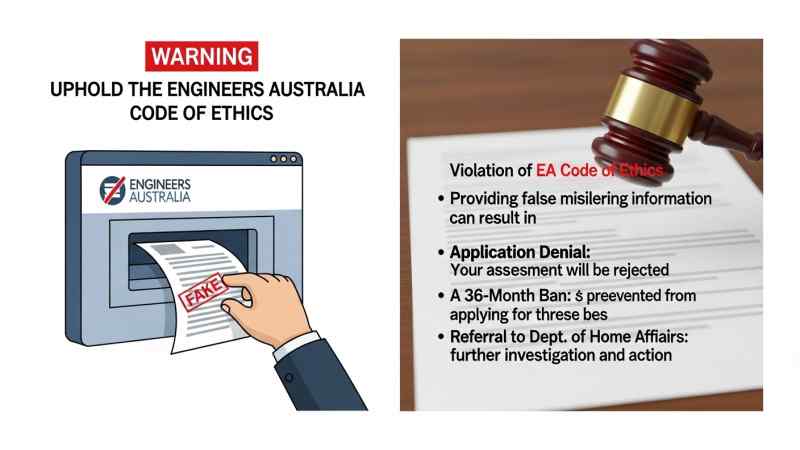 Warning Uphold the Engineers Australia Code of Ethics