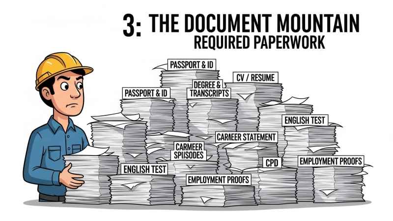 The Document Mountain - Required Paperwork
