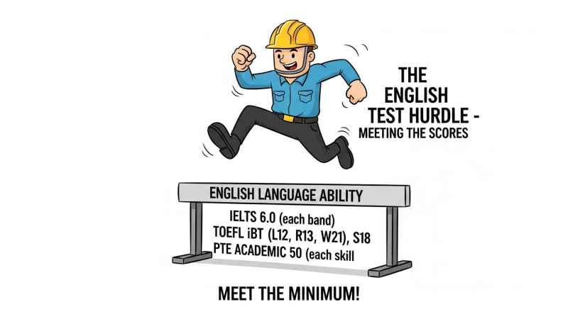The English Test Hurdle - Meeting the Scores