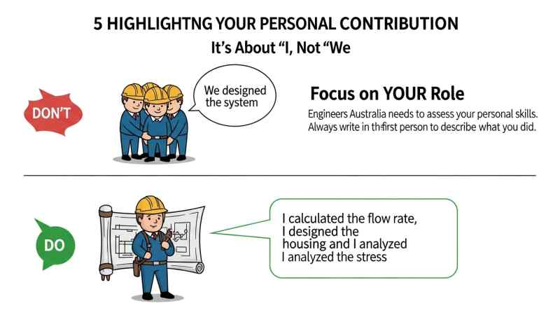 Highlighting Your Personal Contribution