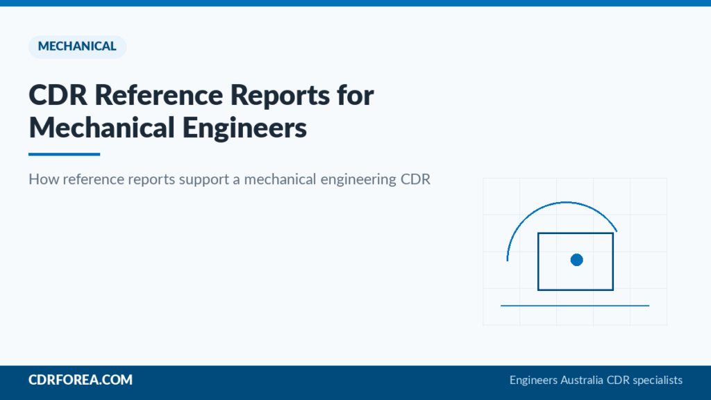 CDR Reference Reports for Mechanical Engineers — Engineers Australia CDR guide by CDRFOREA
